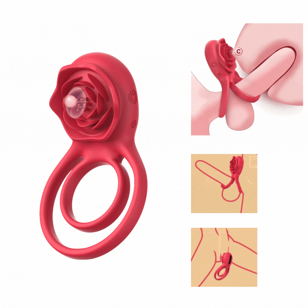The Rose Vibrator Duo Cock Ring