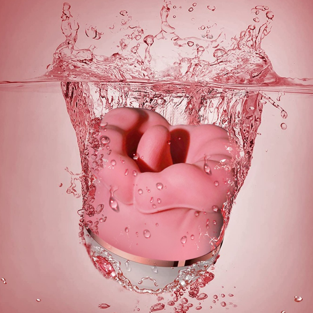 Mouth Tongue Clitoral Vibrator has 5 licking & 3 suction modes. Clitoral stimulator. Waterproof tongue vibrator.