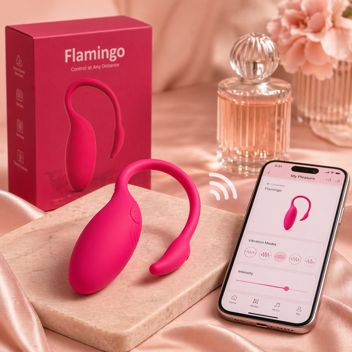 Flamingo APP Control Smart Vibrator - G-Spot & Clit Stimulation Just Cool Thing Flamingo APP Control Smart Vibrator - G-Spot & Clit Stimulation Just Cool Thing