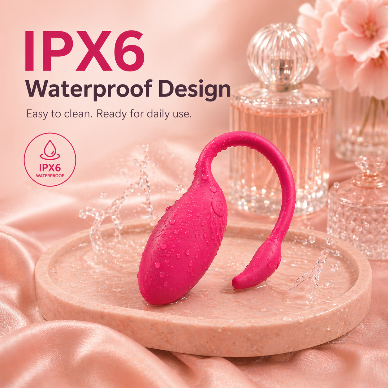 Rechargeable Bluetooth panty vibrator for women with remote control and over 7 vibration modes