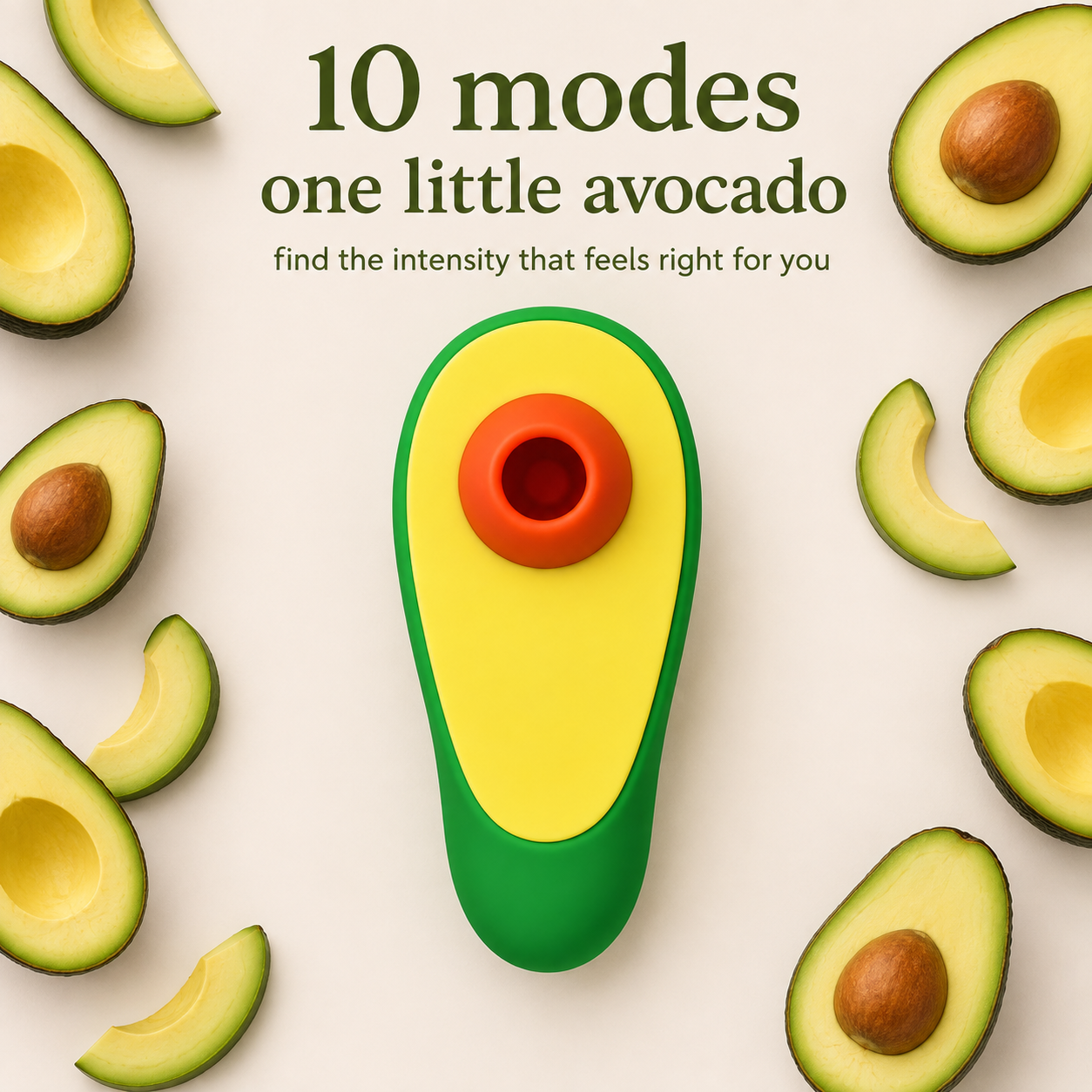Avocado Clitoral Toy with 10 intensity modes