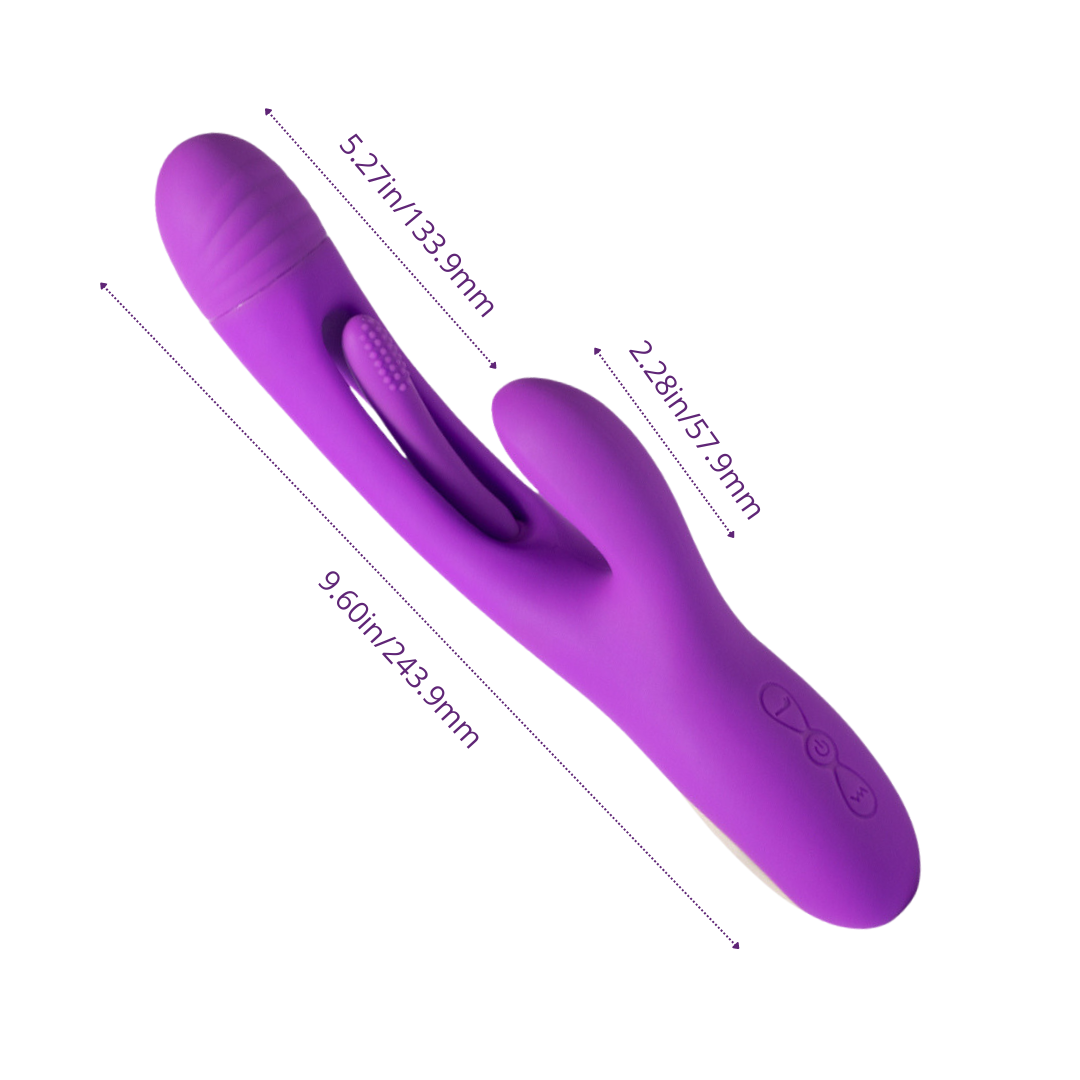 Rabbit Vibrator Flapping Tapping for Women - G Spot Vibrator Clitoral Stimulator Fingering modes Sex Toys Thrusting Vibrator with 3 motors and 7 vibration Modes Rabbit Vibrators Adult Sex Toy for Women and Couple