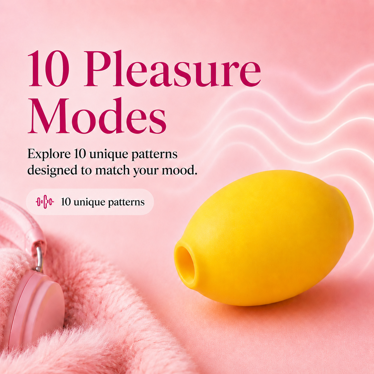 Quiet lemon clitoral stimulator with 10 suction modes for women