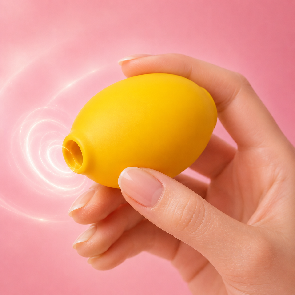 Lemon clitoral suction vibrator for women with powerful airflow stimulation