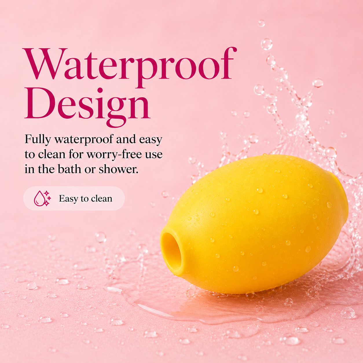 Portable lemon vibrator for women with clitoral suction technology