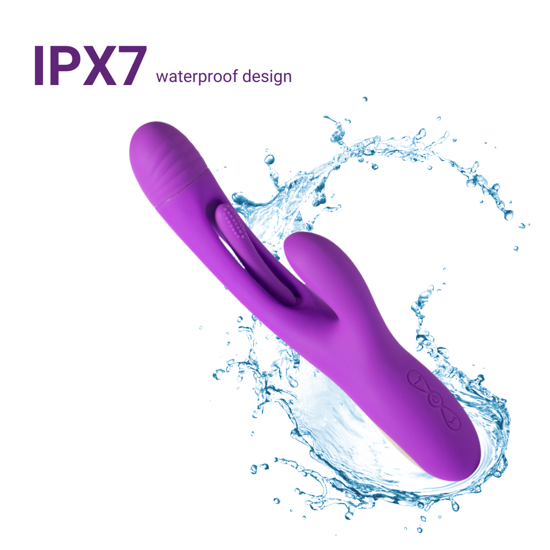 Rabbit Vibrator Flapping Tapping for Women - G Spot Vibrator Clitoral Stimulator Fingering modes Sex Toys Thrusting Vibrator with 3 motors and 7 vibration Modes Rabbit Vibrators Adult Sex Toy for Women and Couple