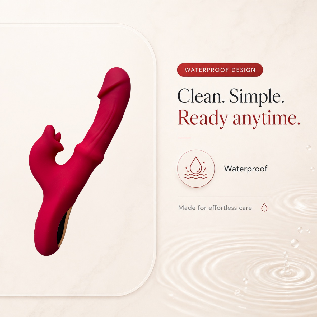 Passion Thrusting Vibrator with G-Spot Sliding Ring