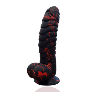 dragon dildo, silicone fantasy dildo, black dildo, realistic dildo