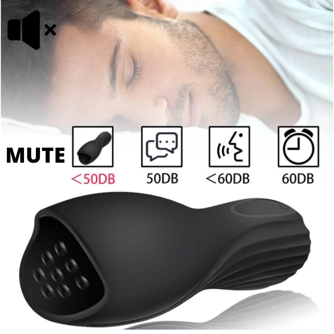 Automatic Sucking Male Masturbators - Upgraded 10 Vibration & Suction Hands Free Pocket Pussy Male Stroker with 3D Realistic Textured, Blowjob Toy Mens Adult Male Sex Toys for Men (Black)