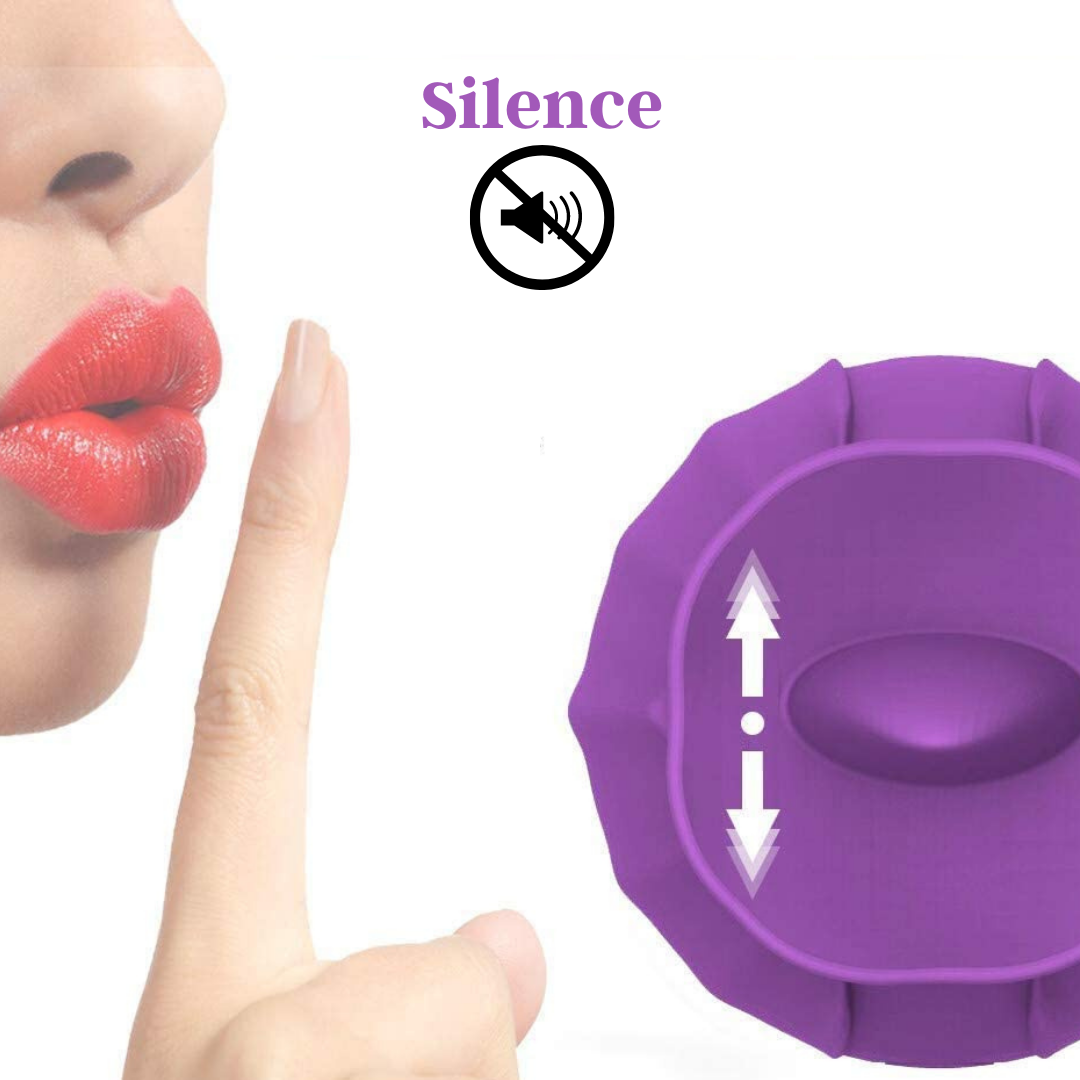 Rose Tongue Vibrators, Rose Sex Stimulator for Women, Clitoral G Spot Tongue Licking Vibrator Nipples Massager Vaginal Anal Breast Sex Toys for Female Masturbation & Couples Foreplay