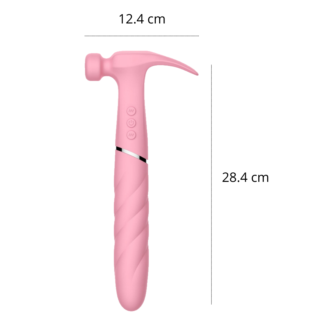 Pink hammer G Spot Clit Vibrator Adult Sex Toys for Woman, Pulsating Anal Dildo Vibrators Waterproof Nipple Vagina Prostate Massagers Rechargable Clit Stimulation for Couples