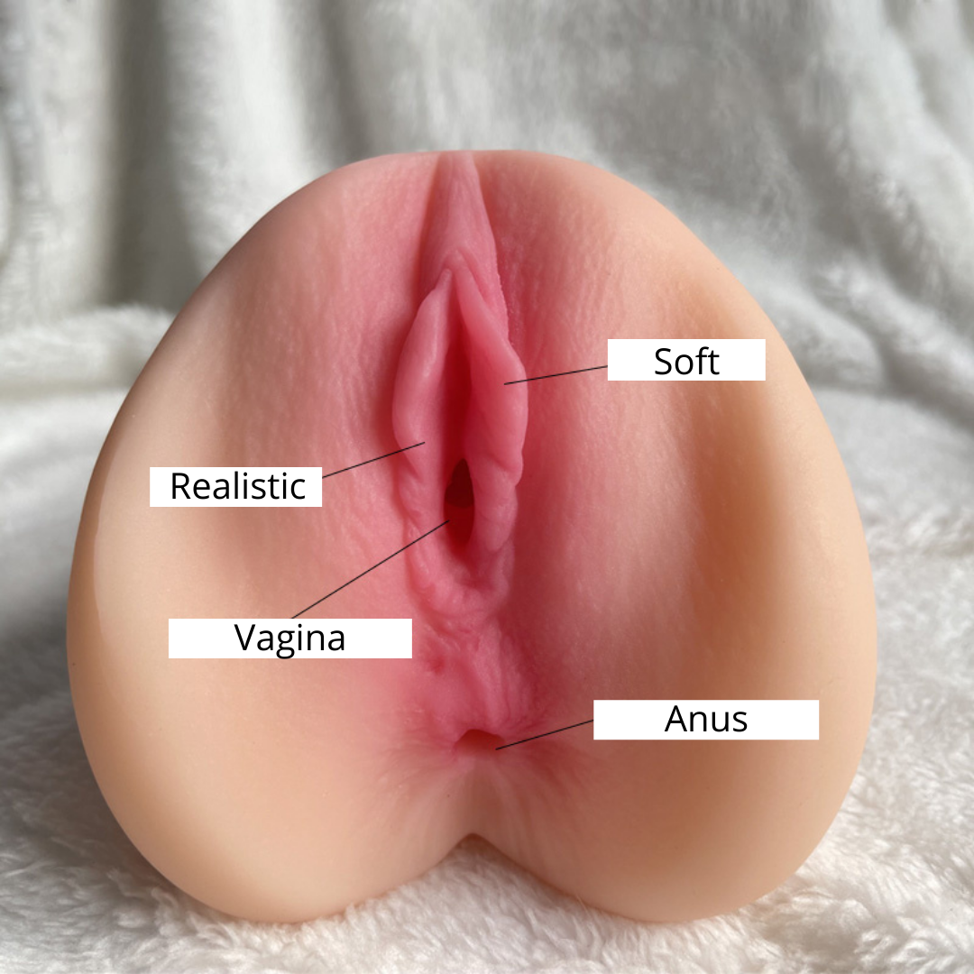 Realistic Silicone Vagina and Anus Masturbator