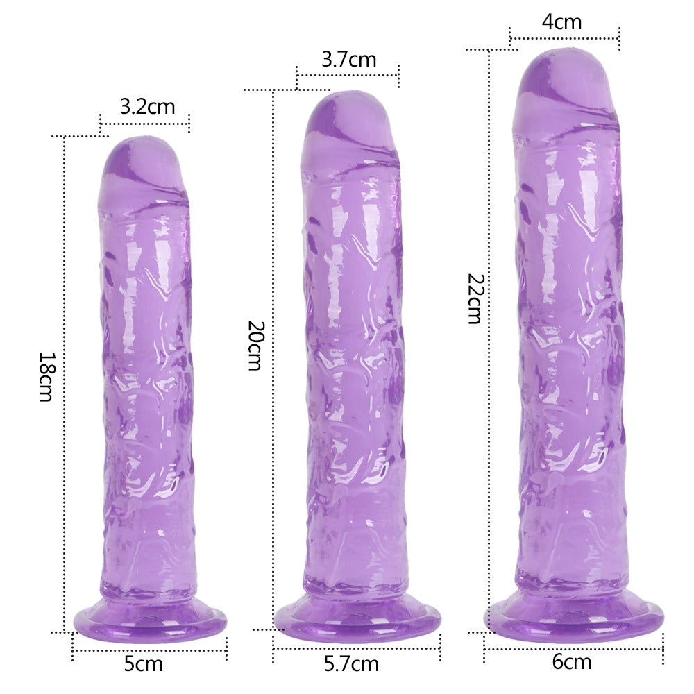 7 Inch Small Realistic Dildo, Soft Lifelike Beginner Sex Toy Thin Penis Clear with Strong Suction Cup for Womens/Men/Gay,Adult Life Like Sex Anal Cute Toys & Games