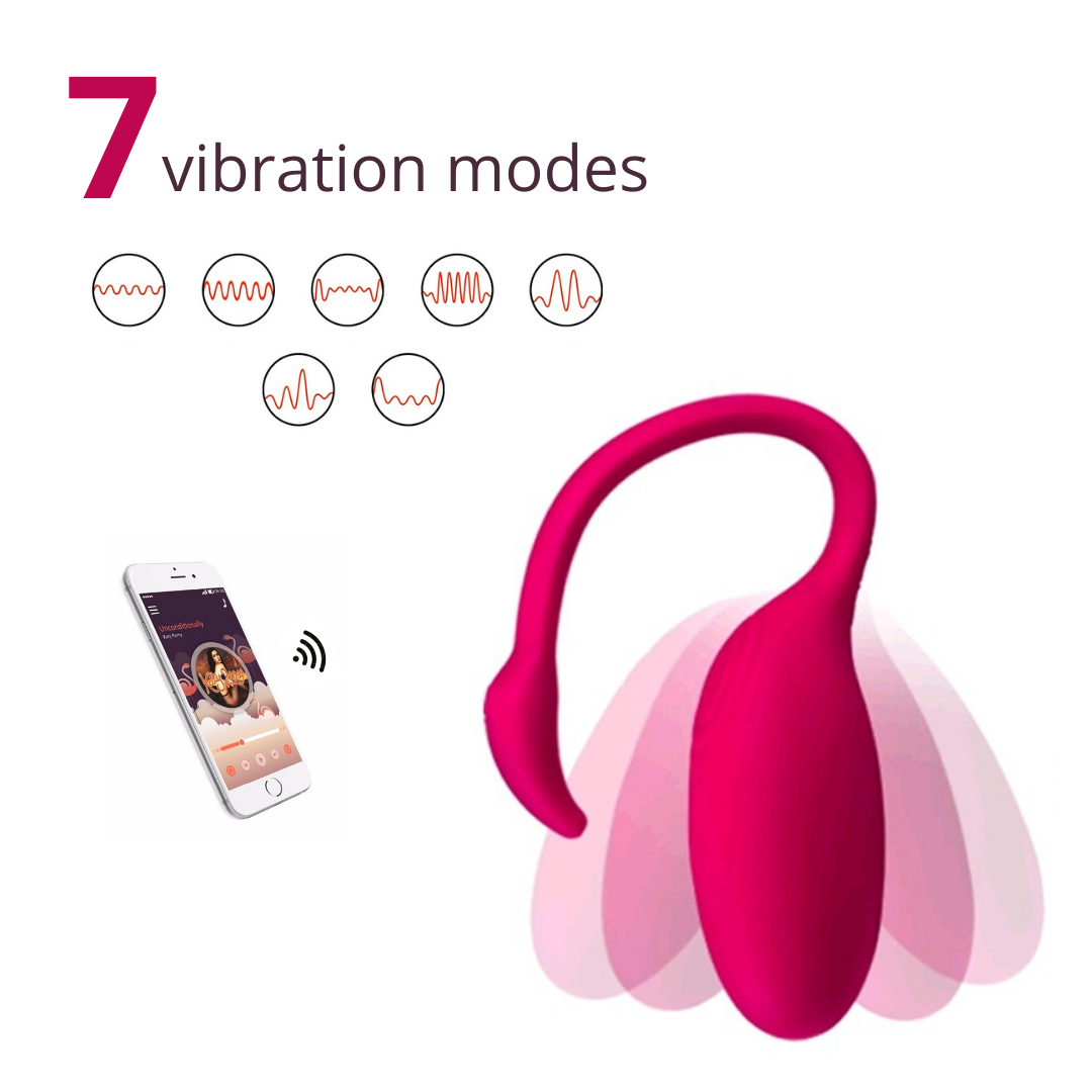 Bullet Vibrator Adult Sex Toys, Wearable Panty Vagina Stimulator Mini Egg Vibrator with APP Remote Control Vibrating Ball G Spot Clitoral Anal Toys for Couple (Pink)