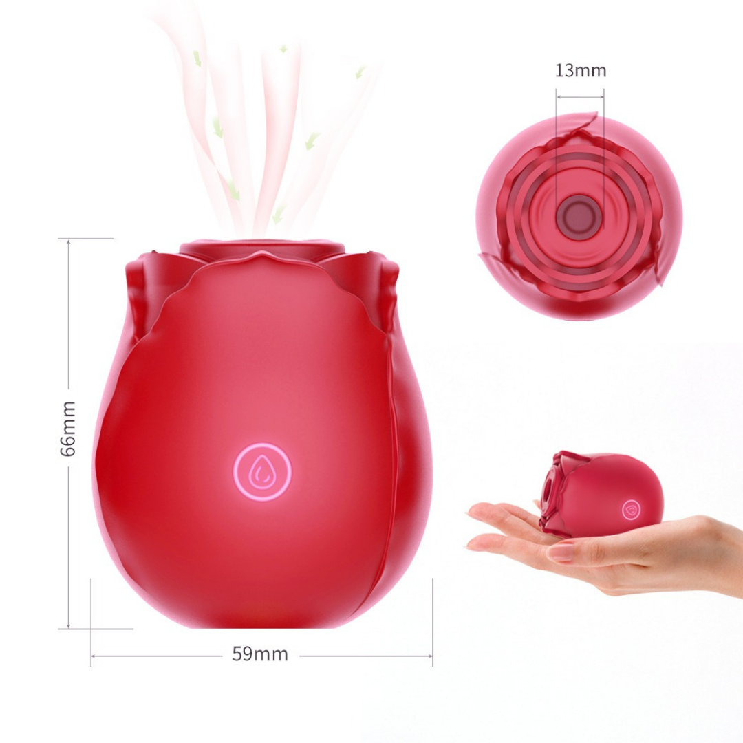 Sex Toys Rose Vibrator - Rose Toy Adult Toys with 7 Sucking & Vibrating Modes for Women Clitoral Nipple, Rose Sucker Sex Stimulator G Spot Vibrators for Woman Couples Adult Sex Games